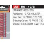 Import AA R6-10/B from chinese wholesale supplier and manufacturer