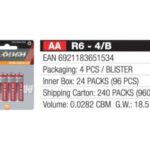 Import AA R6-4/B from chinese wholesale supplier and manufacturer