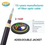 Import ADSS self support aerial outdoor fiber optic cable 2 4 6 8 12 24 48 64 96 144 core from chinese wholesale supplier and manufacturer