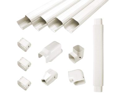 Import Air conditioner PVC duct tube for HVAC line set cover kits ac pipe cover from chinese wholesale supplier and manufacturer