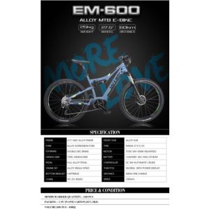Import ALLOY MTB E-BIKE from chinese wholesale supplier and manufacturer