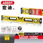 Import ASSIST HD06013 double side print class I precision aluminium alloy level ruler from chinese wholesale supplier and manufacturer