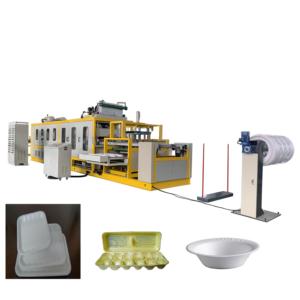 Import Automatic foam lunch box vacuum forming and cutting integrated machine from chinese wholesale supplier and manufacturer