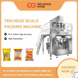 Import Automatic Ten Scale Peanut Nuts French Fries Potato Chips Snack Pouch Packing Machine from chinese wholesale supplier and manufacturer