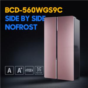 Import BCD-560WGS9C SIDE BY SIDE NOFROST 560L from chinese wholesale supplier and manufacturer