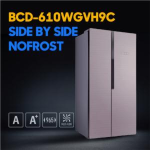 Import BCD-610WGVH9C SIDE BY SIDE NOFROST 610L from chinese wholesale supplier and manufacturer