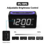 Import Bedside Alarm Clock Digital LED Display Dual Alarms 7-Color Night light from chinese wholesale supplier and manufacturer