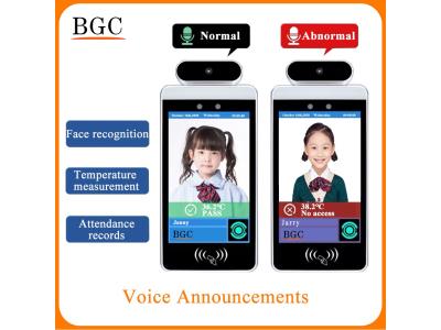 Import BGC- 8 inch infrared camera thermometer face recognition attendance machine from chinese wholesale supplier and manufacturer