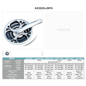 Import BICYCLE MULTIPLE-SPEED CHAINWHEEL&CRANKS from chinese wholesale supplier and manufacturer