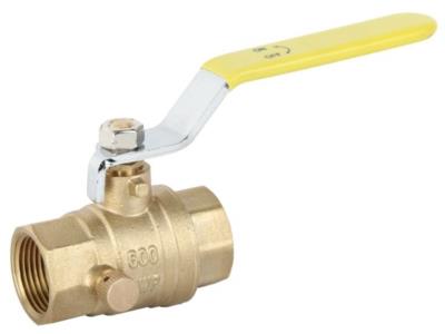 Import Brass Ball Valve with Drain, FIP x FIP from chinese wholesale supplier and manufacturer