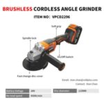 Import Brushless Cordless Angle Grinder from chinese wholesale supplier and manufacturer