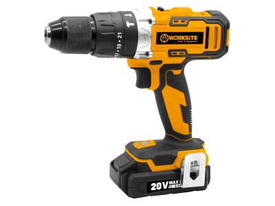 Import CD334H Cordless Drill Hammer Drill Battery Power Tool Screwdriver 2 Speed 20V Hammer Drill from chinese wholesale supplier and manufacturer