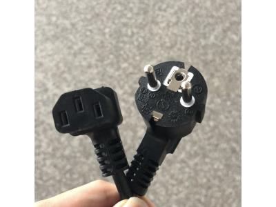 Import CEE7/7 Schuko Plug to IEC 60320 C13 European Power Cord Desktop（Angled、Straight） from chinese wholesale supplier and manufacturer