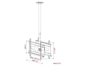 Import Celling Mounts VM-CP04M-2 from chinese wholesale supplier and manufacturer