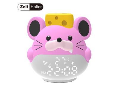 Import cheap small kids animal shape bed loud table led digital alarm clock with night light from chinese wholesale supplier and manufacturer