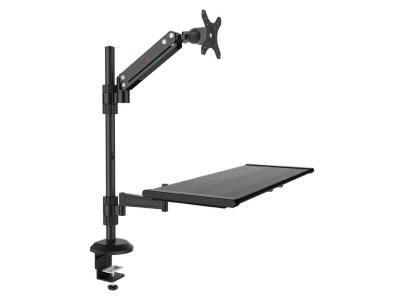 Import Computer Monitor Desk Mount with Keyboard Tray for One LCD Flat Screen Monitor-HDWM003 from chinese wholesale supplier and manufacturer