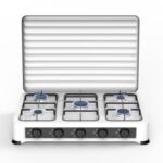 Import Cooking Appliances 5 Burners Die-Cast aluminum Counter Top Built-in Gas Stove from chinese wholesale supplier and manufacturer