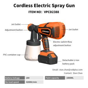 Import Cordless Electric Spray Gun from chinese wholesale supplier and manufacturer