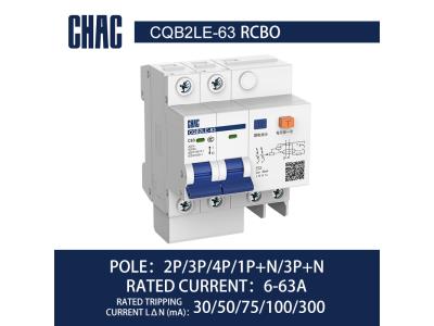 Import CQB2L-63 6kA Residual Current Operated Circuit Breaker with Over-current Protection (Ele from chinese wholesale supplier and manufacturer