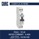 Import CQB91LE-40 6kA Residual Current Operated Circuit Breaker with Over-current Protection (Electronic) from chinese wholesale supplier and manufacturer