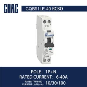 Import CQB91LE-40 6kA Residual Current Operated Circuit Breaker with Over-current Protection (Electronic) from chinese wholesale supplier and manufacturer