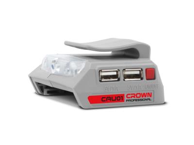 Import CROWN 12-18V Lithium-ion Cordless Power Source USB Charger CAU01 from chinese wholesale supplier and manufacturer