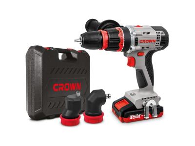 Import CROWN 20V Cordless Drill/Driver 2AH Lithium-ion Power Tools CT21076HQX-2 BMC from chinese wholesale supplier and manufacturer