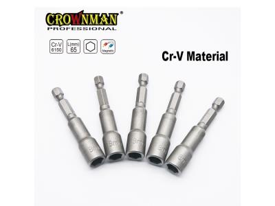 Import CROWNMAN 5PCS Magnetic Nut Setter CR-V material from chinese wholesale supplier and manufacturer