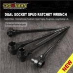Import CROWNMAN Good Quality Dual Socket Spud Ratchet Wrench For Scaffolding Construction from chinese wholesale supplier and manufacturer
