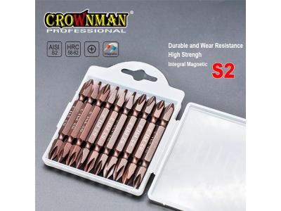 Import CROWNMAN Screwdriver Bits S2 Material from chinese wholesale supplier and manufacturer