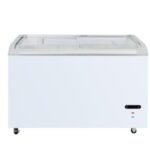 Import Curved Glass door Show Case Freezer from chinese wholesale supplier and manufacturer