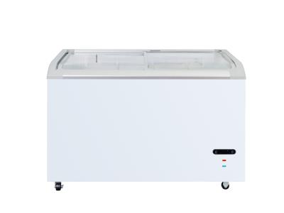 Import Curved Glass door Show Case Freezer from chinese wholesale supplier and manufacturer