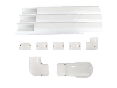Import Decorative mini split line set cover kit air conditioner duct PVC ac spare parts from chinese wholesale supplier and manufacturer