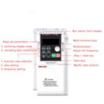 Import DELIXI mini size AC drive 220V VFD low voltage 5500WATT 5.5KW ac inverters & converters 50hz 60hz from chinese wholesale supplier and manufacturer