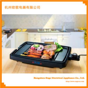 Import Die cast aluminum electric grill pan with non-stick surface HP4025 from chinese wholesale supplier and manufacturer