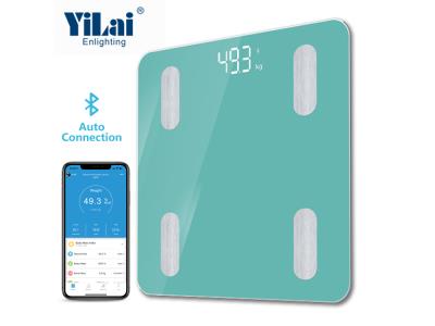 Import Digital green color OEM bluetooth bmi composition body fat smart bluetooth scale from chinese wholesale supplier and manufacturer