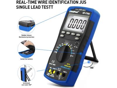 Import Digital Multimeter Voltmeter 4000Count AutoRange Temperature Ohm Diode hFE Test HP-770G from chinese wholesale supplier and manufacturer