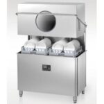 Import Double Baskets hood type commercial dishwasher from chinese wholesale supplier and manufacturer