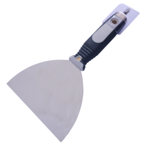 Import Double color soft plastic handle stainless steel putty knife from chinese wholesale supplier and manufacturer