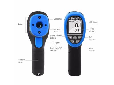 Import Double Laser HoldPeak HP-1500 Digital Infrared Thermometer -50~1500 Non Contact tester from chinese wholesale supplier and manufacturer