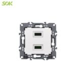 Import Double USB Outlet from chinese wholesale supplier and manufacturer