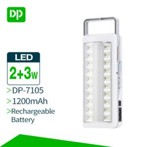 Import DP 2+3W portable rechargeable hand led emergency light from chinese wholesale supplier and manufacturer