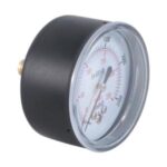 Import Dry pressure gauge back connection black steel/plastic case brass connection from chinese wholesale supplier and manufacturer
