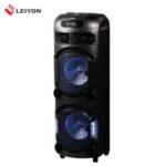 Import Dual 12 Inch Party Rechargeable Bluetooth DJ Speaker Trolley Speaker With MIC from chinese wholesale supplier and manufacturer