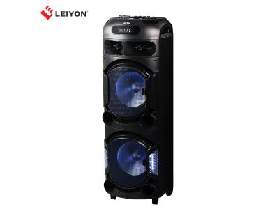 Import Dual 12 Inch Party Rechargeable Bluetooth DJ Speaker Trolley Speaker With MIC from chinese wholesale supplier and manufacturer
