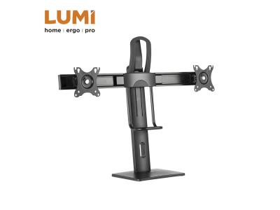 Import DUAL SCREENS EASY-TO-ADJUST VERTICAL LIFT MONITOR STAND from chinese wholesale supplier and manufacturer