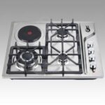 Import Durable sabaf burner 4 burner stainless steel gas electric hob from chinese wholesale supplier and manufacturer