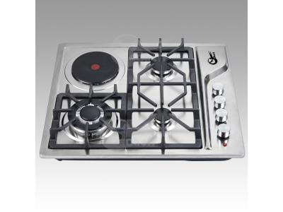 Import Durable sabaf burner 4 burner stainless steel gas electric hob from chinese wholesale supplier and manufacturer