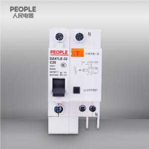 Import DZ47LE-32 63 series residual current operated circuit breaker RCBO from chinese wholesale supplier and manufacturer