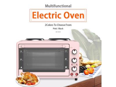 Import ECO-8038O 38L Commercial Big Pizza Bakery Electric Baking Oven with Hot Plate from chinese wholesale supplier and manufacturer